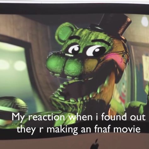 Actually video game movies suck,because when people focus on the cool effects and stuff games dont have a good story... Good Horror Games, Fnaf Baby, Fnaf Sister Location, Fnaf Movie, Fnaf Stuff, Fnaf Memes, Sister Location, Best Horrors, Fnaf Funny