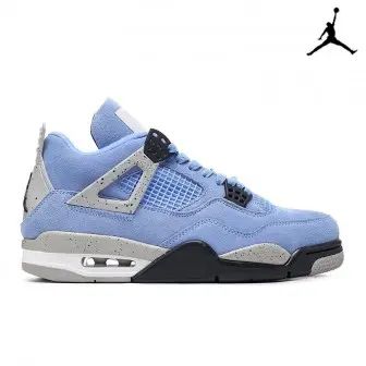 Air Jordan 4 Retro University Blue Tech Grey White Black Air Jordan 4 Retro University Blue, Blue Jordan 4’s, Jordan 4s Blue, Tech Blu, Jordan Retro 4 Outfits Women, Unc 4s, Jordan Retro 4 Outfits, Jordan 4 Blue, Jordan 4 University Blue