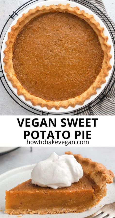 Healthy Sweet Potato Pie, Vegan Sweet Potato Recipes, Sweet Potato Pie Filling, Diy Floating Desk, Vegan Sweet Potato Pie, Vegan Thanksgiving Dessert, Sweet Potato Dessert, Sweet Potato Pie Southern, Gluten Free Sweet Potato