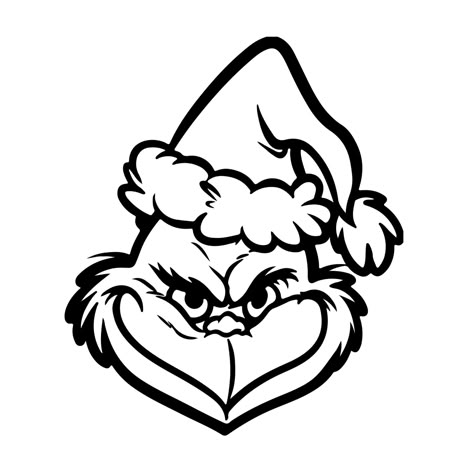 Pin By Gerri Yauch On Cricut Grinch Christmas Sketch Coloring Page Grinch Coloring Pages, Der Grinch, Christmas Sketch, Grinch Face Svg, Grinch Santa, Face Stencils, Grinch Hands, Svg Grinch, Grinch Face