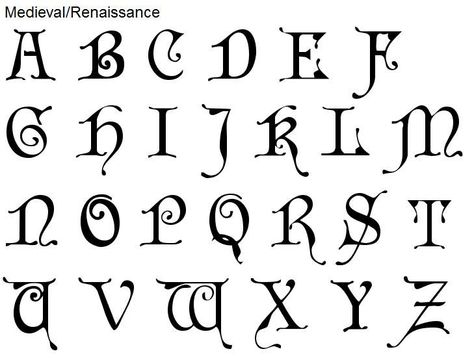 Medieval Writing Font Interesting Fonts, Historical Embroidery, Celtic Fonts, Medieval Font, Calligraphy Letters Alphabet, Celtic Clothing, Calligraphy Fonts Alphabet, Writing Fonts, Gothic Fonts