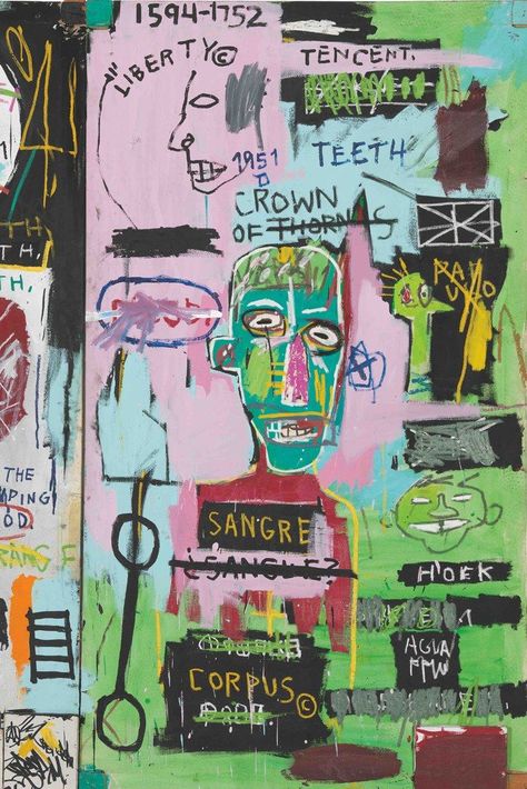 A new Basquiat exhibition has opened in New York Buy museum quality painting reproduction from Outpost-Art.org. Jm Basquiat, Jean Michel Basquiat Art, Basquiat Paintings, Basquiat Art, Art Hippie, Michel Basquiat, Jean Michel Basquiat, Pop Art Print, Arte Inspo