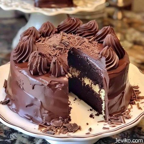 Old-Fashioned Swiss Chocolate Cake Recipe - Life with Susan Swiss Chocolate Cake Recipe, Swiss Chocolate Cake, Chocolate Mocha Cake, Swiss Cake, Mocha Cake, Swiss Chocolate, Chocolate Mocha, Chocolate Buttercream Frosting, Decadent Chocolate Cake