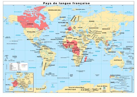 Originally posted March 25, 2014.  French—for centuries the language of culture, diplomacy, the arts, the educated. But French today is a language not spoken mostly by the people of France. For example, in sub-Saharan Africa, one of the world’s fastest-growing areas, the language is also growing fast. According to one projection, by 2050, French, rather […] French Speaking Countries, Language Map, French Speaking, Core French, Spanish Speaking Countries, French Classroom, Wall Map, French Teacher, Map Shop