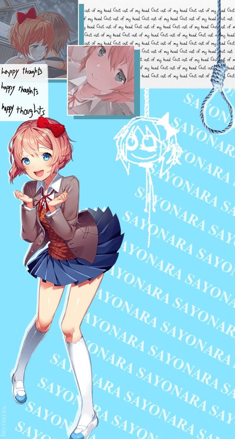 Sayori Hanging Wallpaper, Sayori Wallpaper, Sayori Hanging, Sayori Ddlc, Akira Anime, Oki Doki, Doki Doki Literature Club, How To Hang Wallpaper, Indie Horror