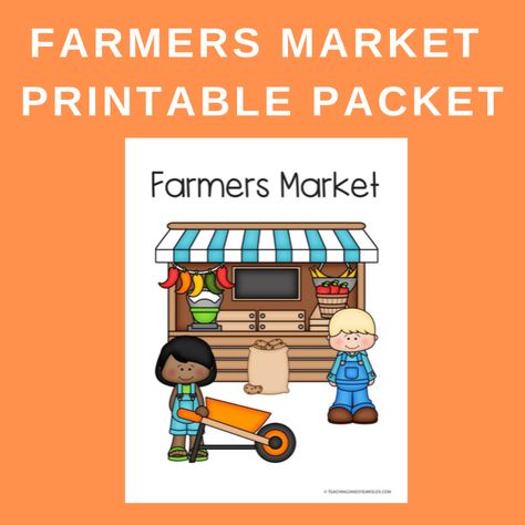 These signs and labels are perfect for your toddler and preschool farmers market dramatic play center!7 pages that include: 	Open and closed sign 	Farmers Market sign 	Pumpkins label 	Apples label 	Cash register label 	Scale label 	Flowers label 	Baskets label 	Fruit label 	Vegetables labelClick on the photo below for your free pdf download: Farmers Market Display Preschool, Farmers Market Kindergarten, Pre K Farmers Market, Farm Dramatic Play Free Printables, Farmers Market For Preschool, Farmers Market Dramatic Play Free Printables, Apple Dramatic Play Free Printables, Flower Market Dramatic Play, Farmers Market Printables Free