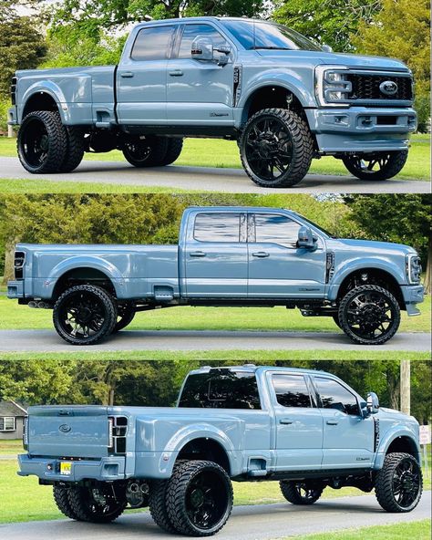 Lifted Dually, Ford Dually, Ford Heavy Duty, Diesel Pickup Trucks, Ford Super Duty Trucks, Big Ford Trucks, 4x4 Car, Brick By Brick, Nice Trucks