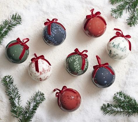 Chris Loves Julia Vintage Toy Ornaments, Set of 6 | Pottery Barn Kids Chris Loves Julia, Quilted Ornaments, Teen Decor, Mark And Graham, Holiday Trends, Pottery Barn Teen, Ball Ornaments, Pottery Barn Kids, Xmas Decorations