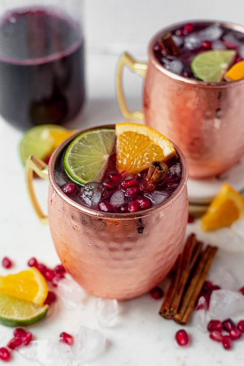 Easy Cranberry Moscow Mule Recipe Moscow Mule Variations, Cranberry Moscow Mule Recipe, Mule Variations, Best Moscow Mule, Apple Cider Moscow Mule, Cranberry Moscow Mule, Orange Juice And Vodka, Unsweetened Cranberry Juice, Easy Pumpkin Dessert