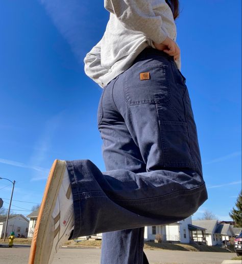 Cargarte Pants, Carhartt Carpenter Pants Outfit, Blue Jean Cargo Pants, Styling Carhartt Pants, Navy Cargo Outfit, Cathartic Pants, Navy Carhartt Pants Outfit, Grey Carhartt Pants Outfit, Navy Carpenter Pants Outfit