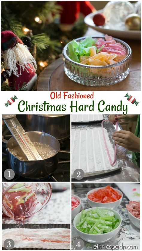 Old Fashion Hard Candy, Old Fashioned Hard Candy Recipes, Ribbon Candy Recipe, Hard Tack, Home Made Candy, Gf Sweets, Hard Candy Recipes, Organic Candy, Yummy Deserts