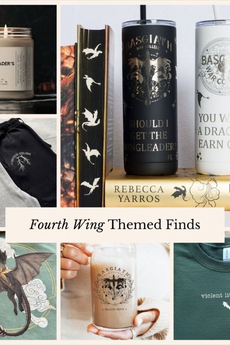 Fourth Wing Themed Gifts for Readers - Book Lover Gift Basket Ideas for a Bookworm Aesthetic Fourth Wing Aesthetic, Wing Aesthetic, Book Lovers Gift Basket, The Fourth Wing, Mythical World, Aesthetic Finds, Bookworm Aesthetic, Rebecca Yarros, Book Baskets