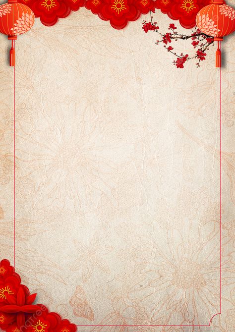 Powerpoint Background Templates, Chinese New Year Background, Chinese New Year Poster, Chinese Background, Chinese New Year Card, Chinese New Year Design, Red Background Images, Lotus Flower Art, Chinese Element