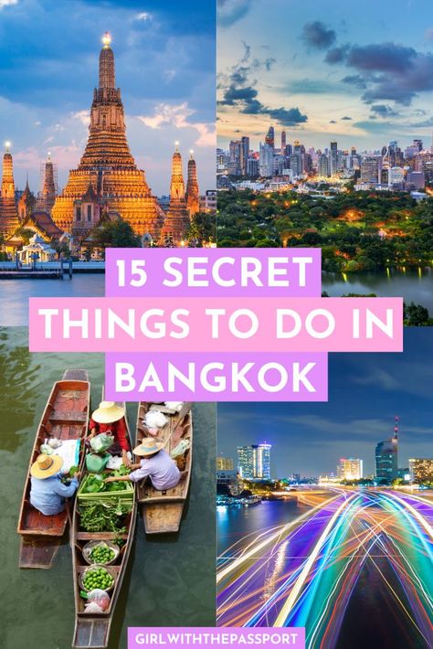 Looking for some unique, super fun things to do in Bangkok? Then check out this post about all of the SECRET things you can do while in Bangkok, Thailand. Bangkok Itinerary, Bangkok Travel Guide, Things To Do In Bangkok, Bangkok Shopping, Thailand Travel Destinations, Thailand Itinerary, Thailand Vacation, Thailand Adventure, Thailand Travel Tips