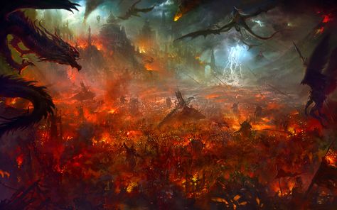 War Fantasy Battlefield Tolkien Art, Earth Pictures, Dragon Illustration, Digital Art Gallery, Fantasy Battle, Fantasy City, Fantasy Setting, Fantasy Art Landscapes, Fantasy Dragon