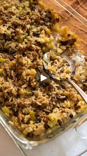 Facebook Italian Rice Stuffing Thanksgiving, Italian Rice Stuffing, Rice Dressing Recipe Thanksgiving, Sausage And Rice Stuffing, Rice Dressing Thanksgiving, Rice Stuffing Thanksgiving, Italian Christmas Food, Rice Stuffing Recipes, Feel Good Meals