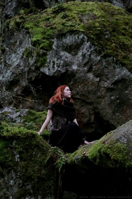 (c) Arto Löfgren photography   #celtic #photoshoot #fairy #forest #notalone #bythecave #cavern #protector #forestspirit #finnishgirl #finnishforest #autumn #mysterious Celtic Photoshoot, Celtic Paganism, Photography A Level, Fairy Forest, Forest Spirit, Forest, Angel, Photography, Pins