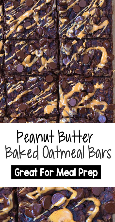 This easy and healthy chocolate peanut butter baked oatmeal recipe is a vegan breakfast for the whole family and great for meal prep #vegan #mealprep #chocolate #oatmeal #healthy Peanut Butter Baked Oatmeal, Brownie Baked Oatmeal, Baked Oatmeal Bars, Meal Prep Vegan, Healthy Chocolate Peanut Butter, Oatmeal Healthy, No Bake Oatmeal Bars, Peanut Butter Brownie, Baked Oatmeal Recipe