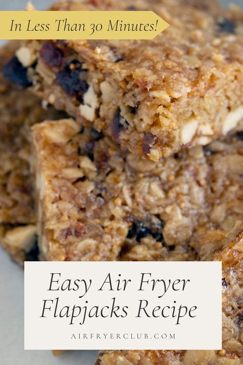 Air Fryer Flapjack, Simple Flapjack Recipe, Protein Flapjacks Healthy, Banana Flapjack, Frozen Hash Browns In Air Fryer, Healthy Flapjack, Easy Flapjacks, Protein Flapjacks, Flapjack Recipe