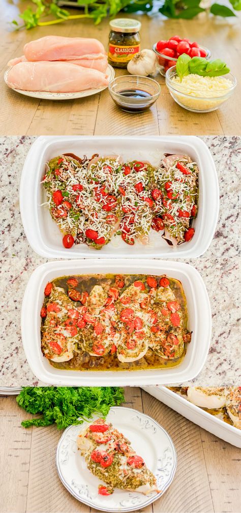 Bruchetta Chicken And Pasta, Pesto Bruschetta Chicken, Bruchetta Chicken Baked, Healthy Bruschetta Chicken, Bruschetta Chicken With Pesto, Easy Bruschetta Chicken Recipe, Stove Top Bruschetta Chicken Bake, Bruchetta Chicken Baked Easy Recipes, Bruschetta Chicken Bake