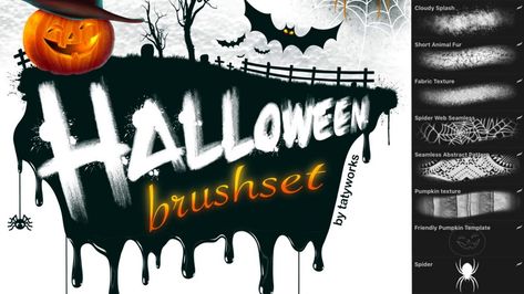 The post Halloween Brush Set Procreate appeared first on PsFiles.
A free Halloween brush set for Procreate. With this brush set, you’ll get 12 carefully designed Halloween brushes: 8 of the brushes are textures and patterns, and you’ll also get 4 stamps that are a pumpkin, 2 spiders, and a bat. Thanks to TatyWorks for sharing the brushes. Don’t forget to appreciate and support the […]
The post Halloween Brush Set Procreate appeared first on PsFiles. App Drawings, Brush Effect, Halloween Club, Best Procreate Brushes, Photoshop Brushes Free, Pumpkin Template, Free Procreate, Illustrator Brushes, Procreate Brushes Free