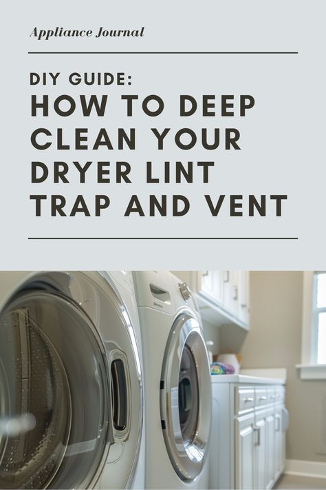 Say goodbye to lint buildup! Follow this step-by-step DIY guide to deep clean your dryer lint trap and vent, ensuring better performance and safety. 🧺🧼 #HomeHacks #CleaningTips #DIYHome #HomeCleaning #DIYProjects #DryerMaintenance #LaundryTips #CleanHome #OrganizedLiving #HomeSafety #CleaningHacks How To Clean Dryer Lint Trap, Dryer Lint Trap, Remove Lint, Dryer Vent, Organized Living, Laundry Hacks, Home Safety, Deep Clean, Deep Cleaning