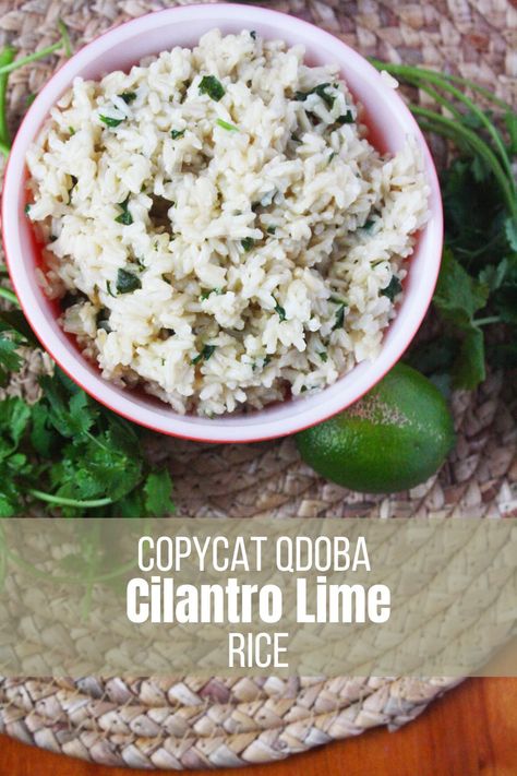 Cilantro Lime Rice Recipe, Lime Rice Recipes, Lime Rice, Cilantro Lime Rice, 5 De Mayo, Cilantro Lime, It Goes On, Rice Recipe, Perfect Side Dish