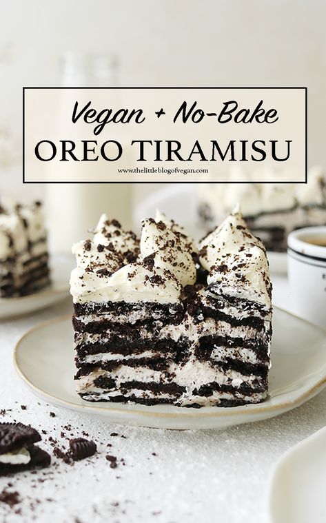 Oreo Tiramisu, Vegan Baking Recipes, Plant Based Desserts, Vegan Cake Recipes, Desserts Vegan, Vegan Dessert Recipes, Vegan Treats, Sem Lactose, Vegan Cake