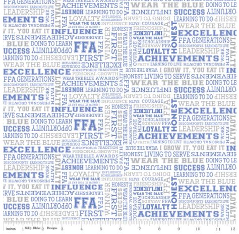 FFA Text Fabric / FFA BWhite Yardage / Future Farmers of America Quilt Fabric / Riley BLake C7215 WHITE / Yardage & Fat Quarters by SewWhatQuiltShop on Etsy Ffa Scrapbook, Text Fabric, Blue Text, Blue Words, Ffa, Gold Fabric, Fat Quarter Bundles, Fabric Projects, Riley Blake