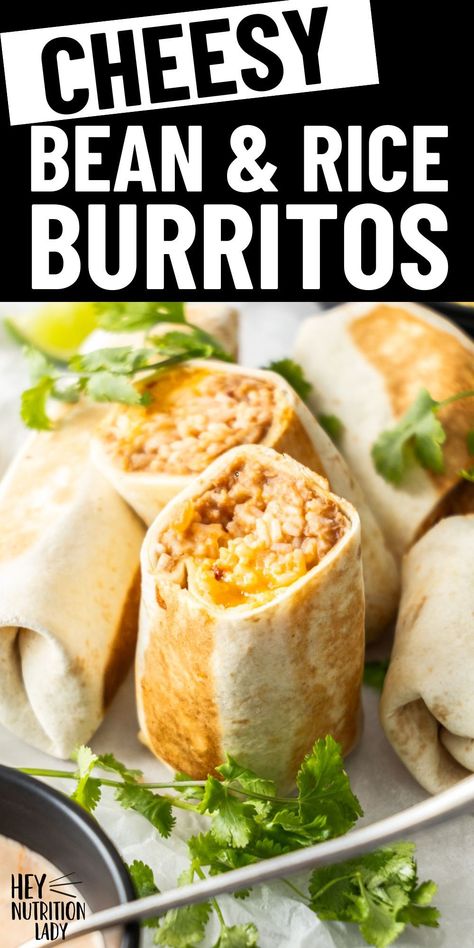 Bean And Rice Burrito Recipe, Bean Cheese Rice Burrito, Cheesy Bean And Rice Burrito Taco Bell, Beans And Rice Burrito, Bean And Cheese Burrito Recipe, Cheesy Bean And Rice Burrito, Burrito With Rice, Pizza Burritos, Bean And Rice Burrito