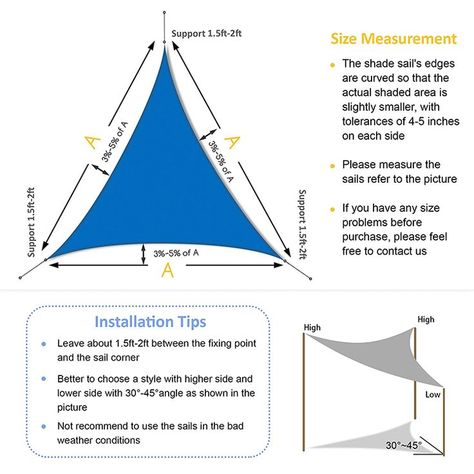 Triangle Patio Shade, Triangle Sun Sail Shade Ideas Deck, Shade Structure Design, Two Triangle Shade Sails, Sun Shade Sails, Shade Outdoor, Triangle Sun Shade, Sail Shade, Triangle Shade Sail