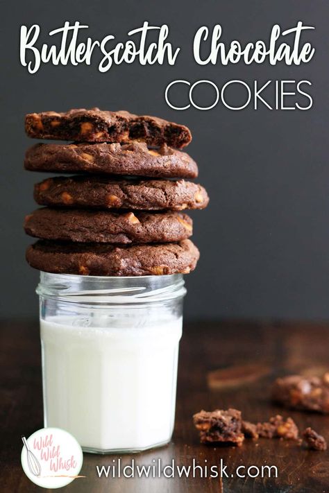 Cookies With Butterscotch Chips, Butterscotch Chip, Butterscotch Chip Cookies, Butterscotch Cookies, Chewy Chocolate Cookies, Powdered Eggs, Choc Chip Cookies, Chocolate Cookie Recipes, Butterscotch Chips