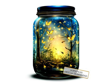 Introducing my Firefly Night Forest in a Jar Watercolor Clipart Bundle, the perfect addition to your fun and creative collection! At an affordable price, this bundle is a practical investment for anyone looking to add more fun and creativity to their projects and everyday life. Use this bundle collection of Firefly Night Forest in a Jar watercolor illustrations to create beautiful personal projects or unique gifts. The pack includes all the illustrations you can see at the listing images. Perfect for digital crafting and paper craft, be it for journaling, scrapbooking, wall art, coasters, mugs, invitations, greeting cards, planners or anything you can think of. May your creativity be your only limit! *The bundle includes a total of 10 individual watercolor illustrations, providing you with Firefly Night, Jar Watercolor, Jar Clipart, Journaling Scrapbook, Scrapbook Digital, Night Forest, New Backgrounds, In A Jar, Delicate Details