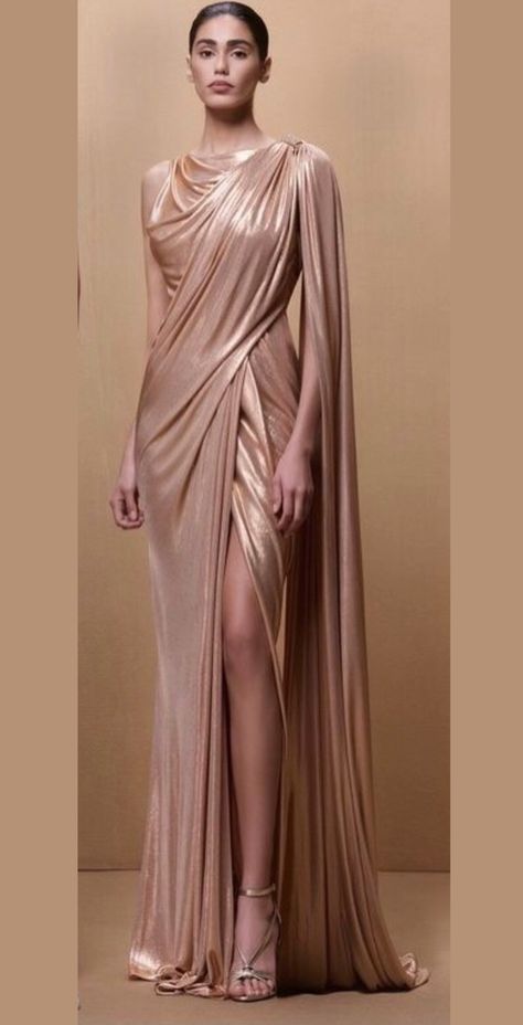 Grecian Inspired Dress, Gold Greek Goddess Dress, Goddess Asthetics Outfit, Egyptian Inspired Dress, Greek Inspired Fashion, Grecian Neckline, Boutique Cafe, Mommy Dress, 2025 Trends