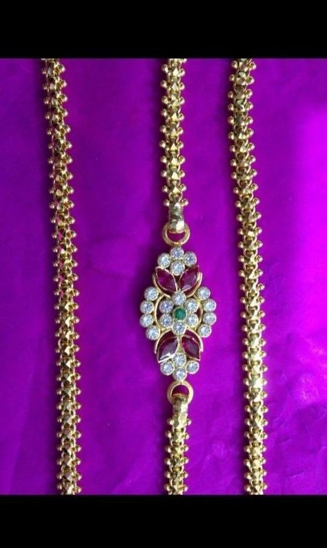 Pusthela Thadu Chain Designs, Chain Side Locket Gold, Tadu Designs, Pusthal Thadu Designs, Pusthela Thadu Designs Latest, Pusthela Thadu, Thali Chain, Winter Bridal Jewelry, Gold Jewels Design