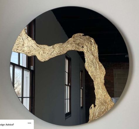 Glissando "Cross Over" Hand textured mirror by Candice Luter Art & Interiors | Wescover Art Oversized Round Mirror, Tinted Mirror, Furniture Boutique, Mirror Store, Modern Mirror Wall, How To Clean Mirrors, Epoxy Table, Wood Molding, Mirror Tiles