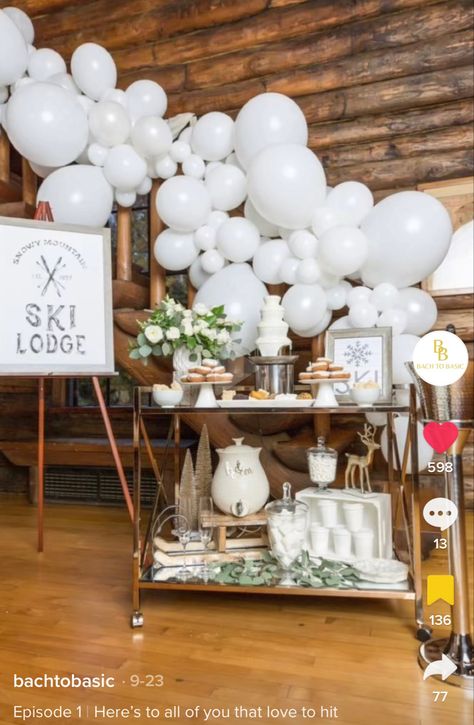 Ski Party Theme, Ski Engagement, Apres Party, Ski Birthday, Ski Lodge Party, Schnee Party, Ski Bachelorette, Winter Engagement Party, Snow In Love