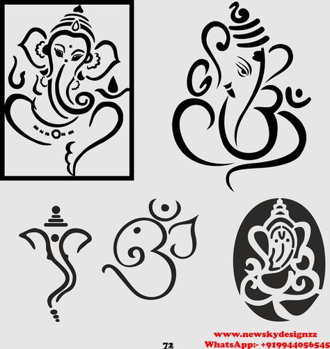 Bobby Tattoo, Tattoo Hindu, Gods Drawing, Ganesha Sketch, Ganesh Rangoli, Greeting Ideas, Ganesh Tattoo, Om Tattoo Design, Autocad Tutorial