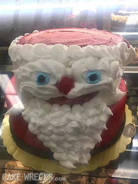 A Darkly Dreaming Christmas — Cake Wrecks Christmas Cake Funny, Funny Christmas Desserts, Funny Christmas Cakes Ideas, Funny Christmas Cakes, Strange Cakes, Weird Cakes, Weird Birthday, Christmas Eats, Blocksburg Room Ideas￼