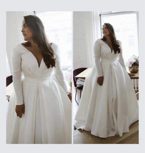 Dress For Oversize Women, Chubby Wedding Dress, Plus Size Bridal Dresses, Plus Wedding Dresses, Gown Ideas, 27 Dresses, Plus Size Wedding Gowns, Oversize Women, City Wallpaper