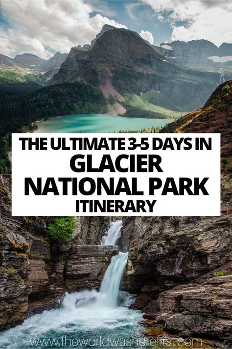 Planning a Glacier National Park itinerary? Check out this guide to how to spend three to five days in this incredible area of natural beauty! Glacier National Park Itinerary, Glacier National Park Vacation, Visiting Glacier National Park, Glacier National Park Hikes, Glacier National Park Trip, Montana Trip, National Park Itinerary, National Park Trip, Montana Travel