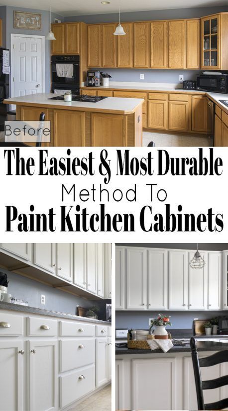 How to paint cabinets that will last- these tips for painting kitchen cabinets include a step by step method, the best paint for kitchen cabinets, and how to use a paint sprayer to get a professional finish. #cabinets #painting #diyhomedecor Best Paint For Kitchen, Paint Cabinets, Interior Simple, Interior Boho, Kitchen Design Diy, Kitchen Diy Makeover, Diy Kitchen Remodel, Painting Kitchen, Kitchen Cabinets Makeover