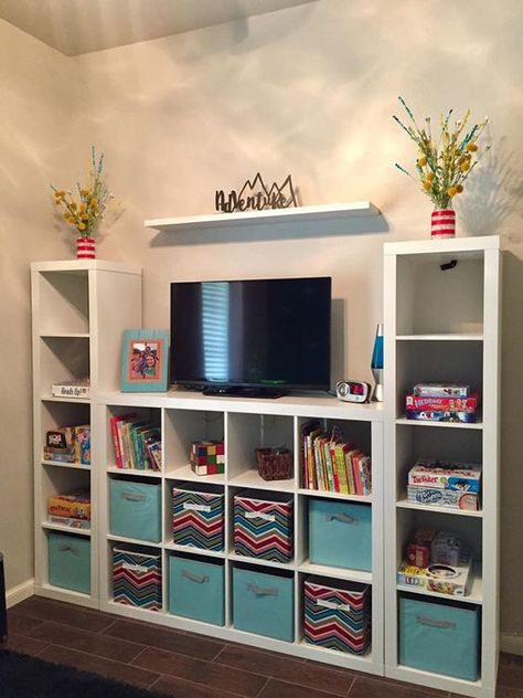 Kids Bedroom Organization, Girls Playroom, Kids Bedroom Designs, Playroom Storage, Kids Room Organization, Toy Rooms, Organization Bedroom, Decor Tips, Kids Playroom