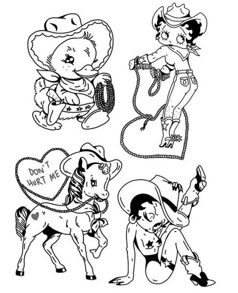 Betty Boop Tattoo, Betty Boop Tattoos, Traditional Tattoo Designs, Tattoo Design Book, Tattoo Flash Art, Celebrity Tattoos, American Traditional Tattoo, Black Ink Tattoos, Flash Art