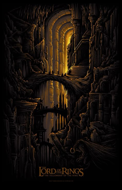 The Fellowship of the Ring - Moria Lord Of The Rings Wallpaper, Rings Wallpaper, Mines Of Moria, Phone Wallpaper Hd, Dan Mumford, Lord Of The Rings Tattoo, Middle Earth Art, Iphone Art, Philip Pullman