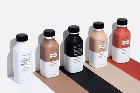 Soylent meal replacement RTD rolls out to 450 Walmart stores Milk Packaging, Drinks Packaging Design, Juice Packaging, Bottle Design Packaging, Design Café, Business Paper, Bottle Label Design, Drinks Design, Coffee Photography