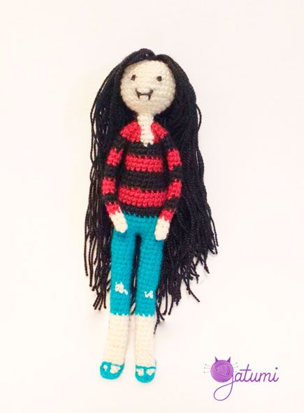 Marceline , Amigurumi , Hora de Aventura Adventure Time Crochet, Corpse Bride, Adventure Time, Needle Felting, Amigurumi, Novelty Christmas, Christmas Ornaments, Holiday Decor, Crochet