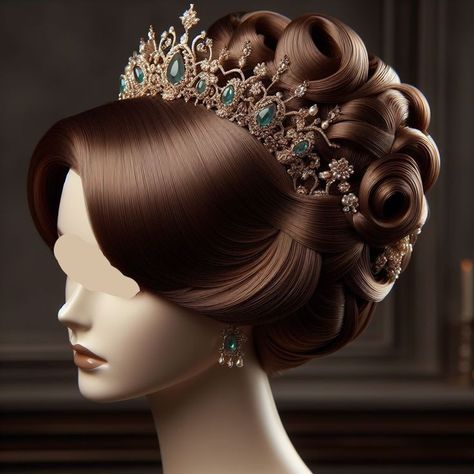 Royal Hairstyles Princesses, Fantasy Headpieces, Drag Hair, Royal Hairstyles, Acrylic Nails Stiletto, Magic Shoes, Princess Hairstyles, Business Hairstyles, Beauty Images