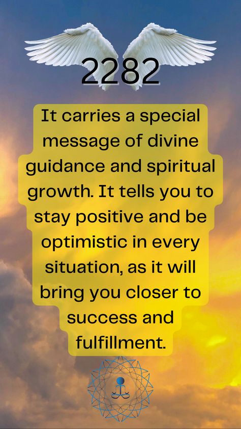 The angel number 2282 carries a special message of divine guidance and spiritual growth. Take Charge Of Your Life, Be Optimistic, Build Resilience, Divine Guidance, Positive Changes, Your Guardian Angel, Guardian Angels, Stay Positive, Angel Number