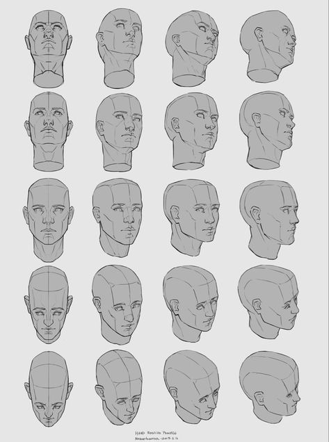 Face Angles, Face Anatomy, 얼굴 드로잉, Drawing Tutorial Face, 얼굴 그리기, Drawing Heads, Face Drawing Reference, Anatomy Sketches, Body Reference Drawing